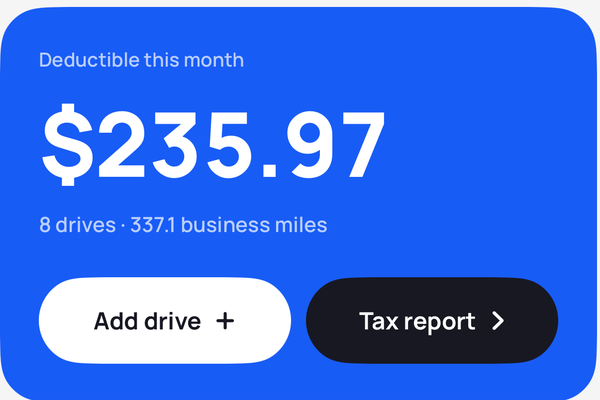 This month's deductible total: $235.97 from 8 drives